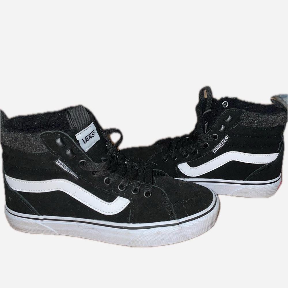 Sherpa Lined Hightop Vans size 7 womens